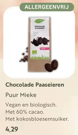 Puur Mieke Chocolade Paaseieren aanbieding
