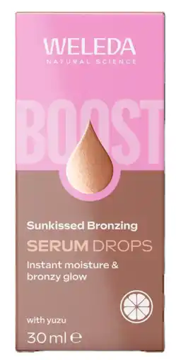 De Online Drogist Weleda Boost Sunkissed Bronzing Serum Drops aanbieding