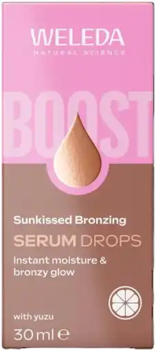 De Online Drogist Weleda Boost Sunkissed Bronzing Serum Drops aanbieding