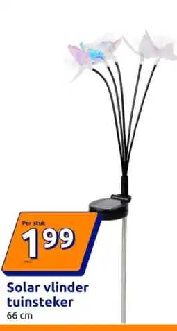 Action Solar vlinder tuinsteker aanbieding