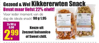 Gezond & Wel Gezond & Wel Kikkererwten Snack aanbieding