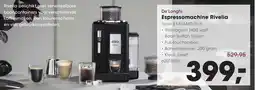 HANOS De'Longhi Espressomachine Rivelia aanbieding