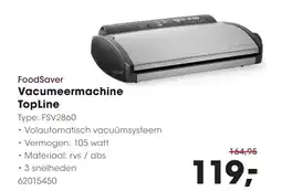 HANOS Foodsaver vacumeermachine topline aanbieding