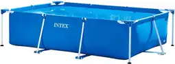 Bol.com Intex - Rechthoekig buitenzwembad - Blauw frame zwembad buiten aanbieding