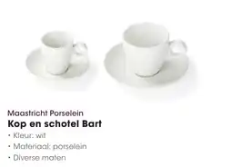 HANOS Maastricht porselein kop en schotel bart aanbieding