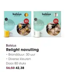 HANOS Bolsius relight navulling aanbieding