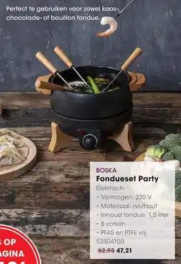 HANOS Boska fondueset party aanbieding