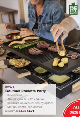 HANOS Boska gourmet raclette party aanbieding
