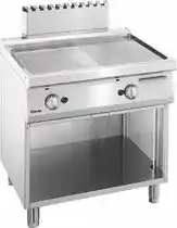 Bol.com Grillplaat | Gas | 70cm diep | 80cm breed | 1/2-1/2 | Bartscher | 2855051 aanbieding