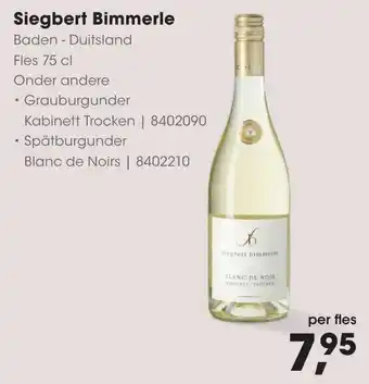 HANOS Siegbert Bimmerle aanbieding