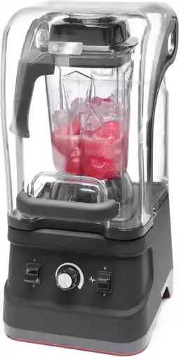 Bol.com HENDI Blender met geluidskap – BPA-vrij – 2,5L kan – 1680W – variabele snelheid aanbieding