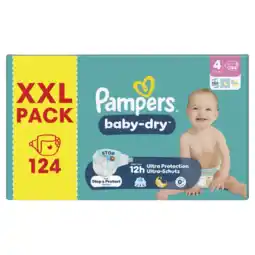 Albert Heijn Pampers Baby-dry luiers maat 4 XXL pack aanbieding