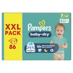Albert Heijn Pampers Baby-dry luiers maat 7 XXL pack aanbieding