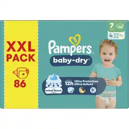 Albert Heijn Pampers Baby-dry luiers maat 7 XXL pack aanbieding