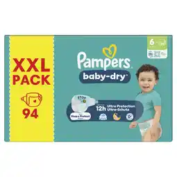Albert Heijn Pampers Baby-dry luiers maat 6 XXL pack aanbieding