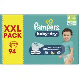 Albert Heijn Pampers Baby-dry luiers maat 6 XXL pack aanbieding