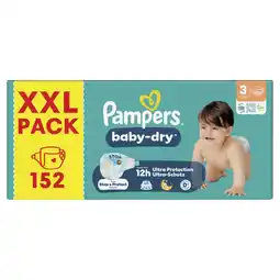 Albert Heijn Pampers Baby-dry luiers maat 3 XXL pack aanbieding