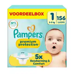Albert Heijn Pampers Premium protection maat 1 carry pack aanbieding