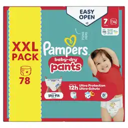 Albert Heijn Pampers Baby-dry pants maat 7 XXL pack aanbieding