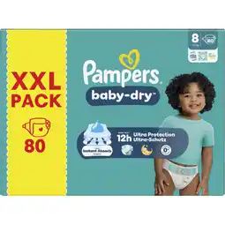 Albert Heijn Pampers Baby-dry luiers maat 8 XXL pack aanbieding