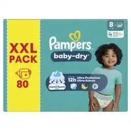 Albert Heijn Pampers Baby-dry luiers maat 8 XXL pack aanbieding