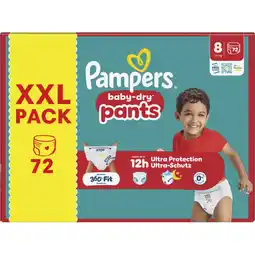 Albert Heijn Pampers Baby-dry pants maat 8 XXL pack aanbieding