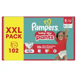 Albert Heijn Pampers Baby-dry pants maat 5 XXL pack aanbieding