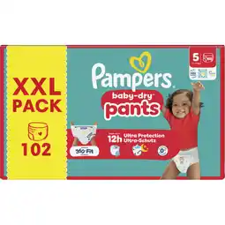 Albert Heijn Pampers Baby-dry pants maat 5 XXL pack aanbieding