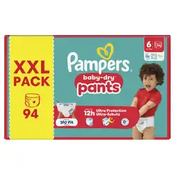 Albert Heijn Pampers Baby-dry pants maat 6 XXL pack aanbieding