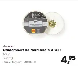 HANOS Hennart Camembert de Normandie A.O.P. aanbieding