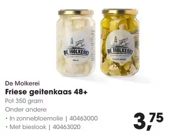 HANOS De Molkerei Friese geitenkaas 48+ aanbieding