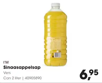 HANOS I'M Sinaasappelsap aanbieding
