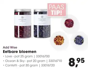 HANOS Add Wise Eetbare Bloemen aanbieding
