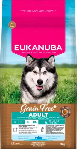 Intratuin Eukanuba hondenvoer L / XL adult oceaan vis 3 kg aanbieding