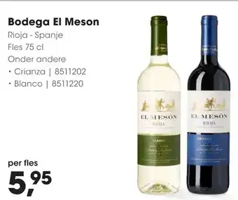 HANOS Bodega El Meson aanbieding