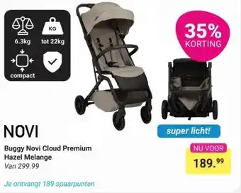 Van Asten BabySuperstore Buggy Novi Cloud Premium Hazel Melange aanbieding
