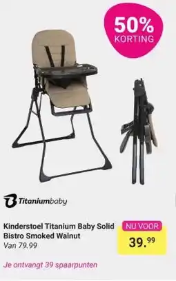 Van Asten BabySuperstore Kinderstoel Titanium Baby Solid Bistro Smoked Walnut aanbieding