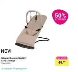 Van Asten BabySuperstore Wipstoel Bouncer Novi Lily Sand Melange aanbieding