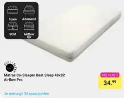 Van Asten BabySuperstore Matras Co-Sleeper Best Sleep 48x82 Airflow Pro aanbieding