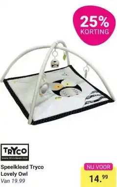 Van Asten BabySuperstore Speelkleed Tryco Lovely Owl aanbieding