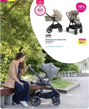 Van Asten BabySuperstore Kinderwagen Joie Signature Finiti Sandstone V2 aanbieding
