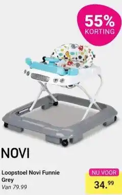 Van Asten BabySuperstore Loopstoel Novi Funnie Grey aanbieding