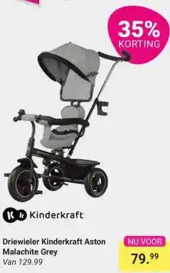 Van Asten BabySuperstore Driewieler Kinderkraft Aston Malachite Grey aanbieding