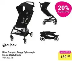 Van Asten BabySuperstore Ultra Compact Buggy Cybex Agis Magic Black/Black aanbieding