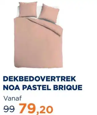 TotaalBED Dekbedovertrek Noa Pastel Brique | 140 x 200/220 cm aanbieding