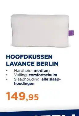 TotaalBED Hoofdkussen Lavance Berlin aanbieding