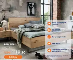 TotaalBED Bed Real | 140 x 200 cm | Bianco eiken aanbieding