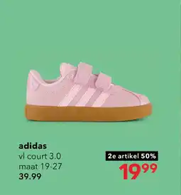 Scapino Adidas VL Court 3.0 meisjes sneaker roze aanbieding