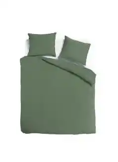 TotaalBED Dekbedovertrek Noa Olijfgroen | 240 x 200/220 cm aanbieding