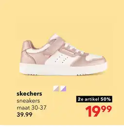 Scapino Skechers Quick Street meisjes sneakers roze wit aanbieding